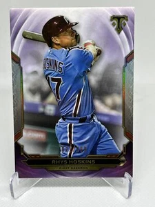 2019 Topps Triple Threads #51 Rhys Hoskins Amethyst #/299 - Bild 1 von 2