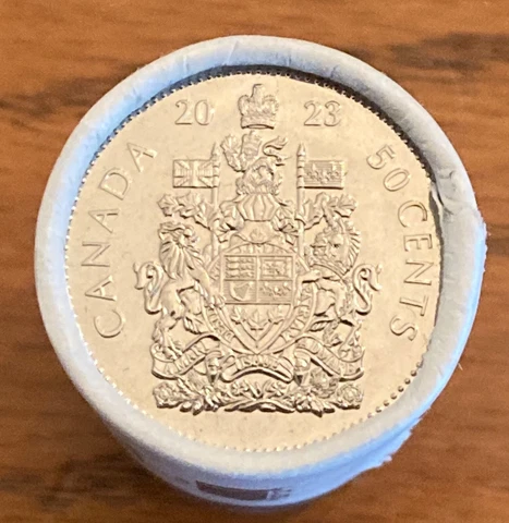 2023 FINAL QUEEN EFFIGY Canada 50 cents UNC **75% combined shipping discount** Cover