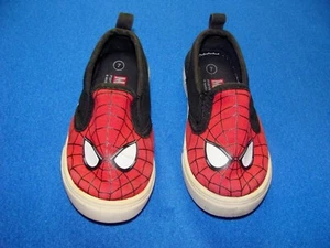 Kids Shoes Marvel Spider Man Size 7 Marvel 2014 Used - Picture 1 of 11