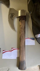 Custom  Made ￼ Viking Axe Tomahawk.  17 Inc Handle - Picture 1 of 6