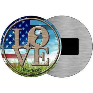 Love New Jersey 3.5" Placa Imán Nevera Refrigerador Cocina Hogar Pared Puerta - Imagen 1 de 2