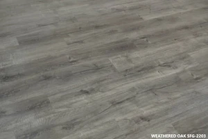 WEATHERED OAK - LUXURY 2MM VINYL PLANKS GLUE DOWN FLOOR EASY DIY PVC LAMINATE - Picture 1 of 12