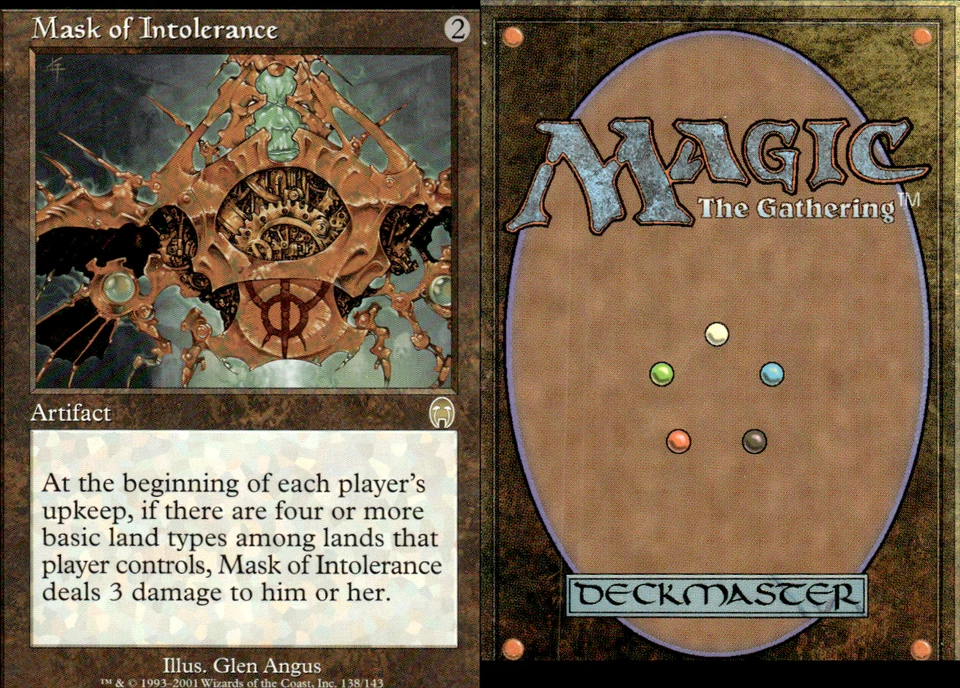 Mask Of Intolerance Magic The Gathering  Near Mint - Image 1 of 1