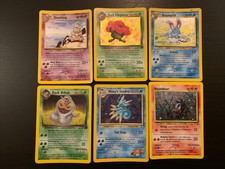 Lotto Carte Pokemon Holo Neo Gym Team Rocket