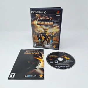 Ratchet: Deadlocked (Sony PlayStation 2, 2006) PS2 CIB Black Label - Tested - Picture 1 of 6