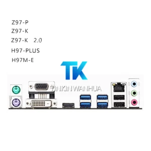 NEU IO I/O SHIELD Rückplatte MISCHEN HALTERUNG für ASUS H97-PLUS Z97-K R2.0 H97M-E - Bild 1 von 2