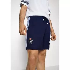 NWT Sergio Tacchini Monte Carlo Tennis Shorts Navy Blue Logo Men's Small - Picture 1 of 13