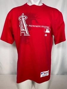 Los Angeles Angels MLB Majestic Authentic Collection Red T-Shirt Men's MEDIUM - Picture 1 of 11