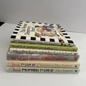 Lot vtg Books ~Mary Engelbreit-THANK YOU, WORDS, MOTHER, GRANDMOTHER, GIFT, WIT - Picture 1 of 24