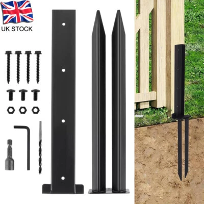 Heavy Duty Fence Post Repair Stake Kits Anchor Ground Spike Repair Tool UK - Image 1 of 4