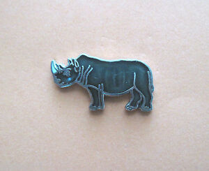 Rhinoceros Rhino - hat pin , lapel pin , tie tac , Gift Boxed