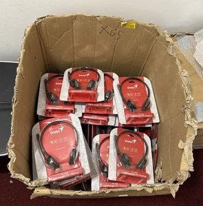 Headset RESTPOSTEN 42 ARTIKEL - NEU Genius HS-200C leicht 3,5 mm PC Dual Ear Büro - Bild 1 von 6