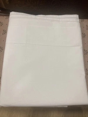 Wamsutta Ultracale Twin Size Cotton Blend White Flat Sheet - Image 1 of 4