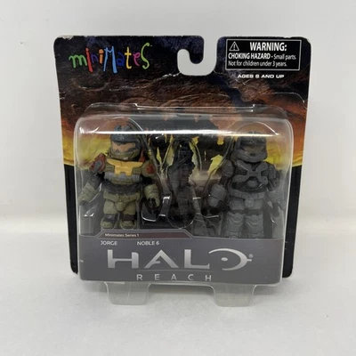 Halo Reach Minimates Serie 1 Jorge & Noble Mini Figuras Paquete de 2 Armas Nuevo Foto 1 de 4