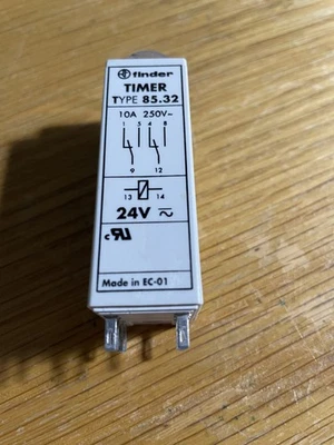 ONE FINDER Adjustable TIMER, TYPE 85.32, 24 vac, Contact rating 10A, 250 vac - Image 1 of 3