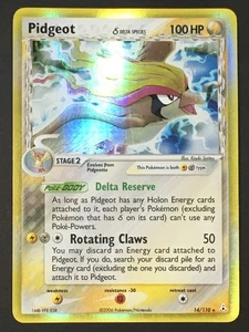 Pokemon TCG Pidgeot 14/110 Delta Species Ex Holon Phantoms Holo Rare LP - Bild 1 von 6