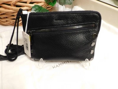 NWT HAMMITT  NASH SML 2 BLACK LEATHER CB/WRISTLET  $295  **FREE SHIPPING - Image 1 of 4