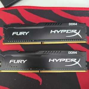 HyperX Fury 8gb ddr4, x2 (16Gb Total)  PC4-19200 (DDR4-2400) - Picture 1 of 2