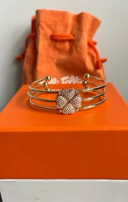 Bracelete Folli Follie tom dourado multibanda com caixa - Imagem 1 de 4