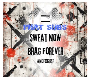 20oz Sublimation Tumbler Wrap Sweat Now Gym Ready To Press Heat Transfer - Picture 1 of 1