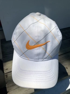 Nike Adult Unisex Classic99 SNAP BACK Golf Hat-White/Orange ForceOfNature - Image 1 of 4