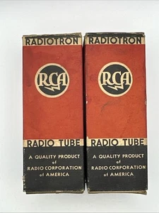 Pair of NOS RCA 6F6G Vacuum Tubes – Estate Find – Matched Radio Audio - Picture 1 of 6