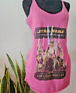 Fifth Sun Star Wars Republic Feuerzeuge Up High Damen Pink Racerback Tank M - Bild 1 von 10