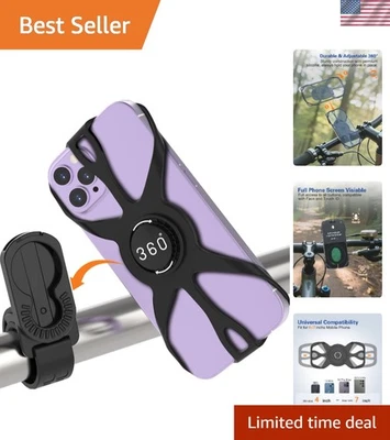 Universal Bicycle Phone Mount for 4.5-6.8" Smartphones - Easy Installation - Image 1 of 4