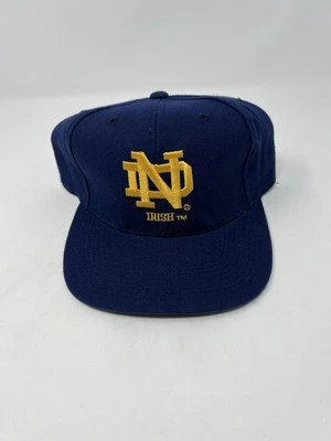 Sombrero de lana vintage Notre Dame Sports Specialties logotipo liso años 90 ajustado 7 1/4 Foto 1 de 4