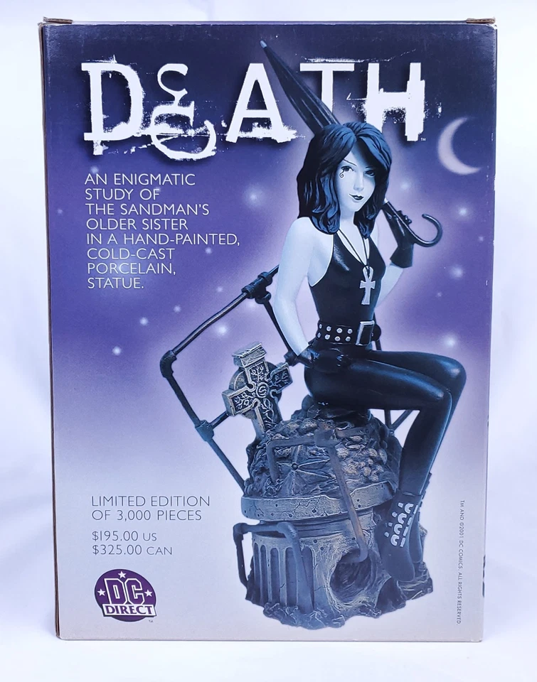 * Vertigo Death Statue RARE 2001 DC Comics Sandman Neil Gaiman