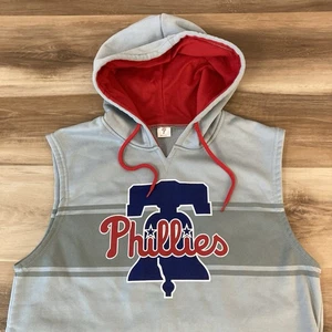 Philadelphia Phillies Kapuzenweste Herren Large Fleece grau Stadium Givaway Logo - Bild 1 von 9