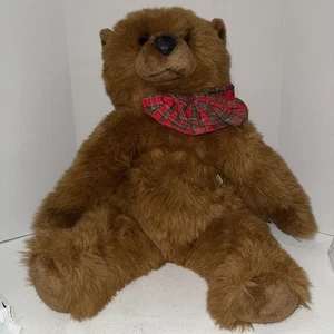 VINTAGE APPLAUSE AVANTI PLUSH BEAR 1983 STUFFED ANIMAL MADE IN ITALY - Picture 1 of 4
