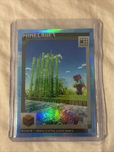 2024 Panini Minecraft Crafting Chronicles Books Blue Foil Prizm SSP 4/10!! Rare - Picture 1 of 2