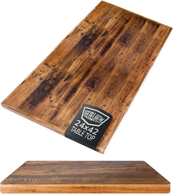 Reclaimed Wood Table Top - Rustic Recycled Wooden Piece Perfect for Signs, Count - Image 1 of 4