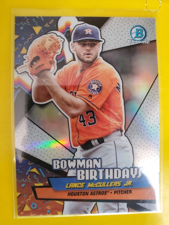 2018 Bowman Chrome Bowman Birthdays Refractor #BBLM Lance McCullers Jr. - Astros - Image 1 of 1