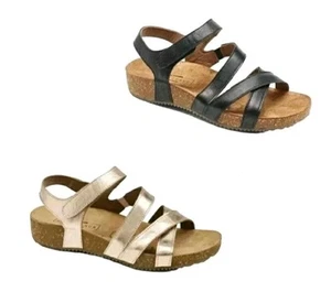 Gr37-40 Echtleder Sandalen Damen Sandalette offene Sommerschuhe für breite Füße - Bild 1 von 14