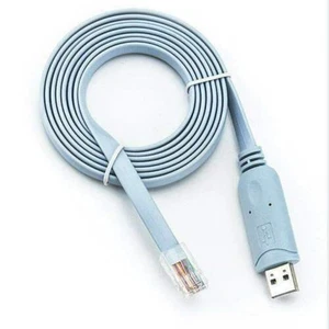 USB to RJ45 RS232 Serial Cable FTDI Chipset USB Console Rollover Router Cisco - Picture 1 of 1