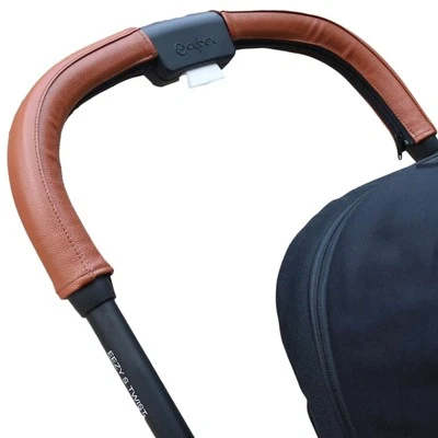 Housse de poignée de poussette en cuir synthétique compatible avec Cybex Eezy... - Image 1 of 4
