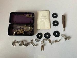 Singer Sewing Machine Attachments Accessories Large Bundle Vintage & Metal Tin - Picture 1 of 9