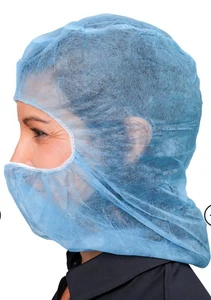 NEW Vanguard B19N23 Blue Polypropylene Hoods Size LARGE Box of 1000 - Picture 1 of 4