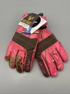 Hot Shot Gloves 3M Thinsulate Pink Camo Hunting Waterproof MEDIUM/LARGE - Picture 1 of 3