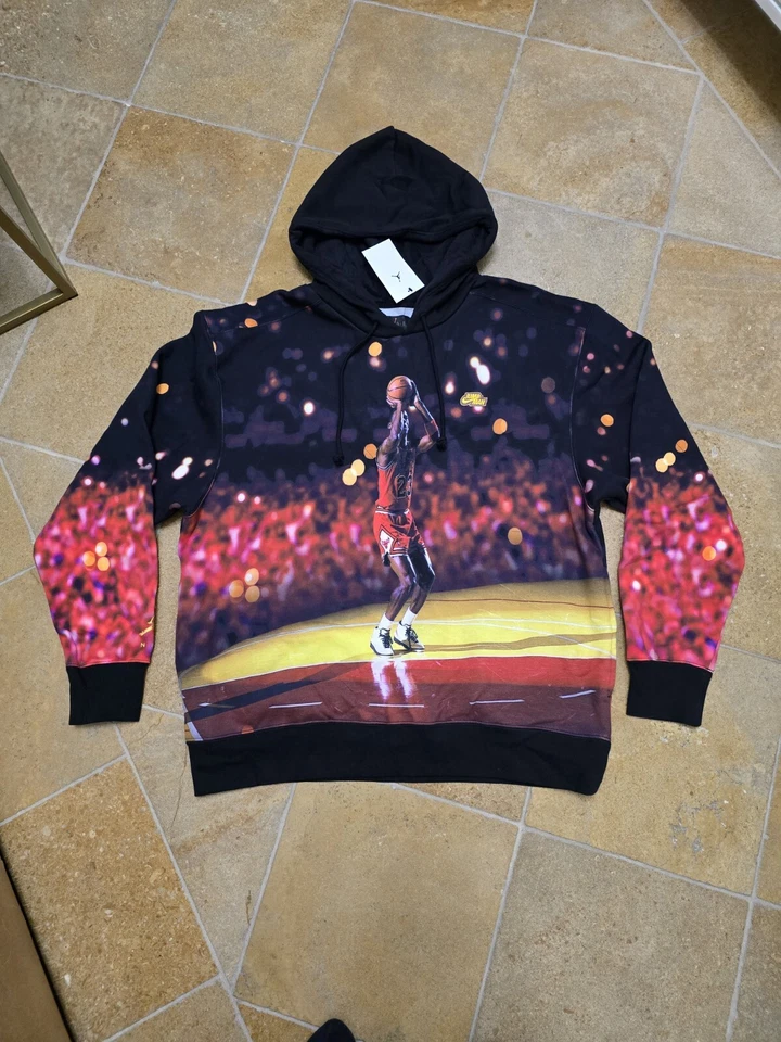 Nike Air Jordan Jumpman Fleece Pullover Hoodie Black DC9610-010 Men's Size XXL