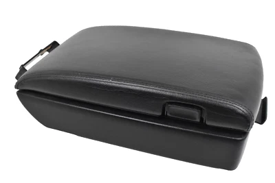 Infiniti Q45 1997-2001 consola central cuero negro reposabrazos tapa superior almacenamiento OEM Foto 1 de 4