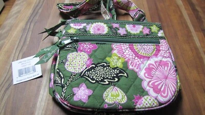 Vera Bradley Pequeña Solapa Hipster Olivia Rosa 100% Algodón Patrón Retirado Nuevo con Etiquetas Foto 1 de 4