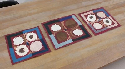 Funda de Almohada Suzani Uzbeko JUEGO DE 3 piezas 12.20" x 12.60" Envío Rápido GRATIS 13863 Foto 1 de 4