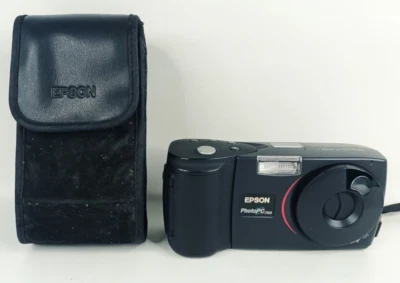 Câmera digital Epson PhotoPC 700 vintage com estojo original - Imagem 1 de 4