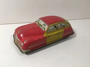 Rare Antique Vintage 1950 Courtland Woody Wagon Red Metal Toy Car - Picture 1 of 12