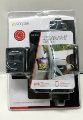NEW iSimple ISSH6501 StrongHold Headrest Mount for Most 7" - 10.2" Tablets - Image 1 of 2