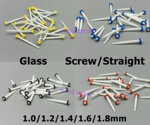 Dental Glass Fiber Post Root Canal Pin Core Crown Screw/Straight 1.0-1.8 In bulk - Picture 1 of 20