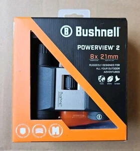 Bushnell Powerview 2, 8x 21mm, Compact Binoculars, OPEN BOX - New - Picture 1 of 8